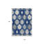 Tapis lavable intérieur / extérieur 10 pi x 14 pi bleu marine Southwestern