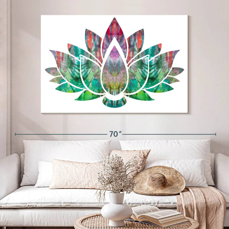 Harnek Lotus Patterns, 34" H x 51" W