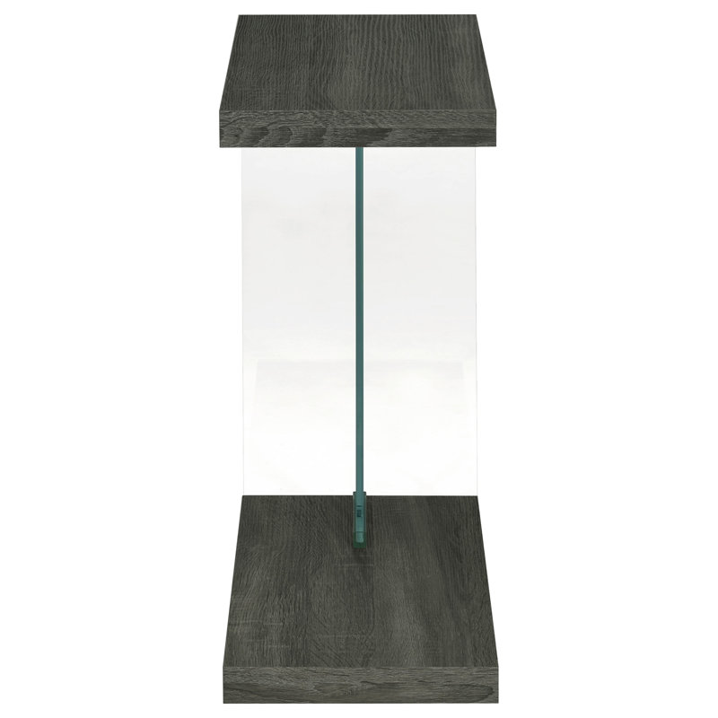 Table d'appoint polyvalente et patinée, surface lisse, glissade sous les meubles de style raffiné, idéale pour la vie principale