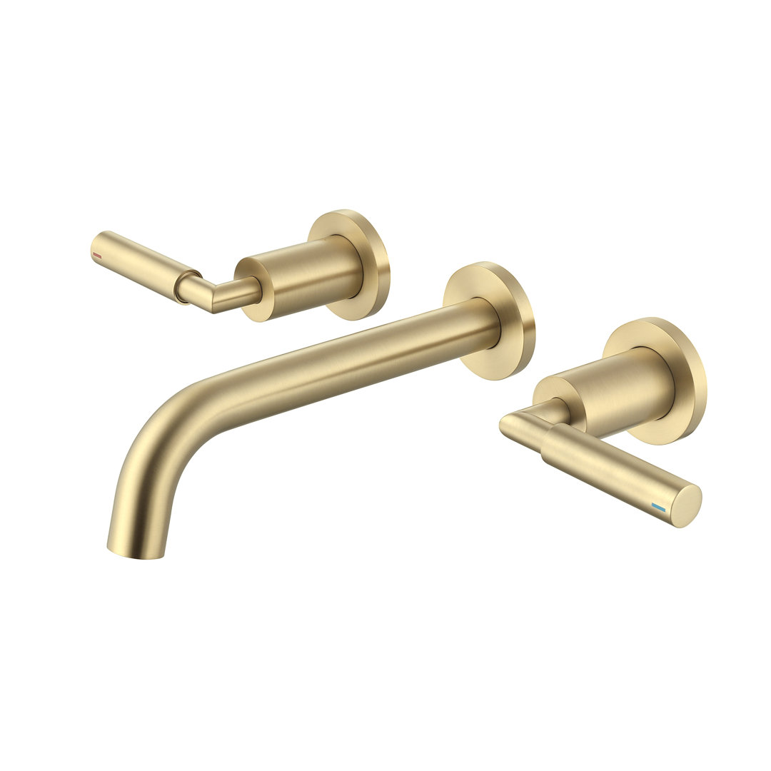 10.08" Widespread Bathroom Faucet 3 Hole, 2-handle Bathroom Sink Faucet with Drain Assembly RBROHANT 