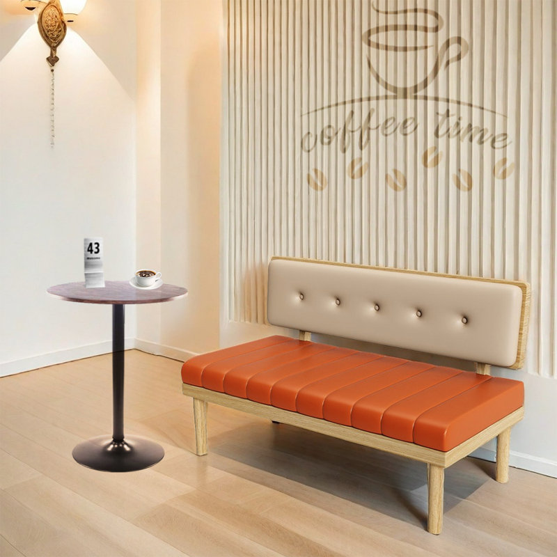 Banc de restaurant en similicuir