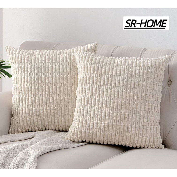 Siluvia 20x20 Pillow Inserts Set of 2 Decorative 20 Pillow  Inserts-Square Interior Sofa Throw Pillow Inserts Decorative White Pillow  Insert Pair