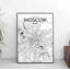 Moscow City Map - Unframed Graphic Art Print on Paper-678747959-794921492
