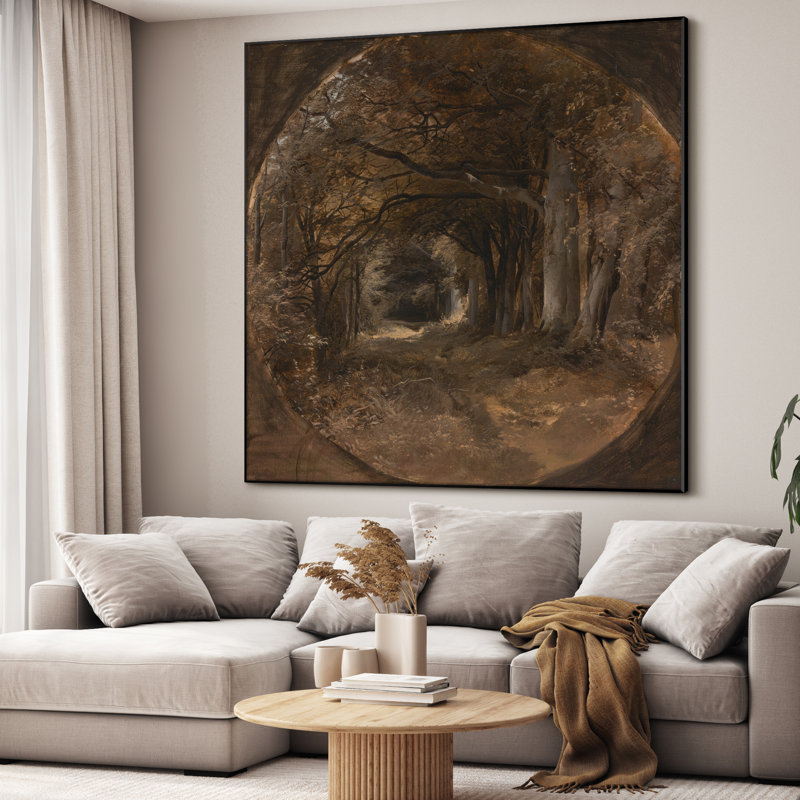 Très grand art mural imprimé sur toile - Forest Tunnel, H 72 po x l 72 po