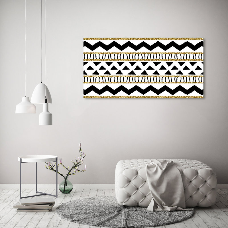 Ethnic Background - Wrapped Canvas Print