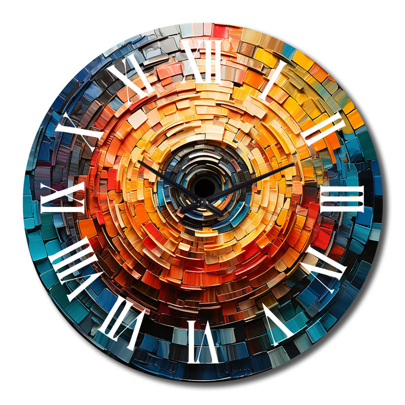 Horloge murale colorée, Très grand