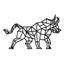 Décoration murale abstraite Bull Warrior-124839176-124839181