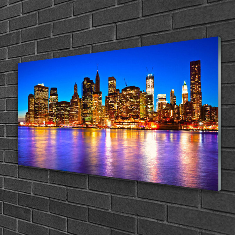 Houses City - Unframed Photograph on Glass