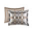 Édredon pour grand lit de 8 pièces en taupe, géométrique multicolore, damier classique, literie de luxe, bourré pour une chaleur toute l'année confortable-124544797
