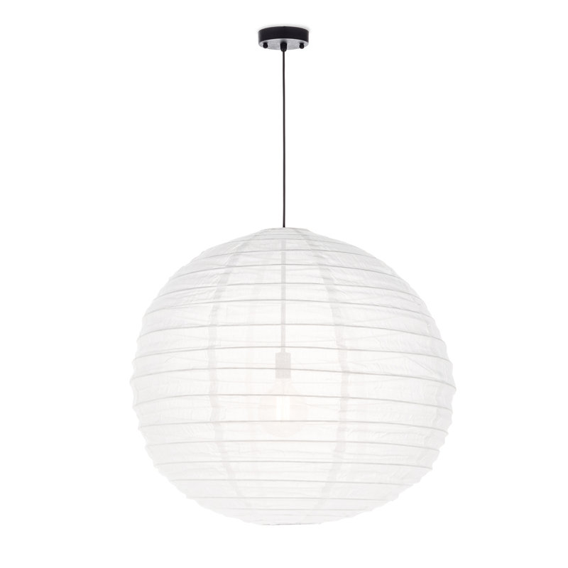 Ringo Single Light Steel Dimmable Pendant, 32" H x 32" W x 32" D
