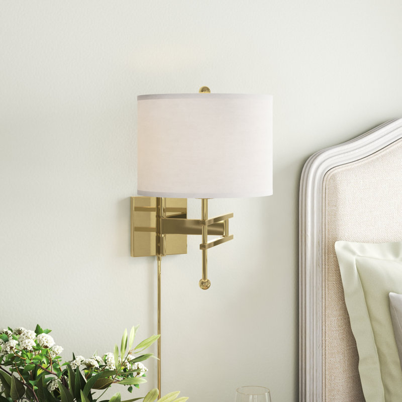 Swing Arm Sconce, Gold