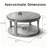 31.5 Inch Round Solid Wood Coffee Table