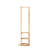 Solid Wood Full - Length Mirror With 360 Rotation And Coat Rack, Suitable For Bedroom Living Room Hanger, Home Decor Styles