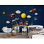 Caricature de papier peint amovible Space Rainbow Spatial-1665905214