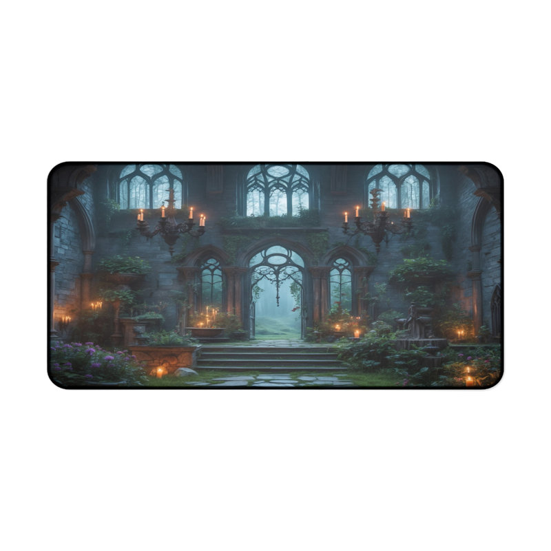 Polyester Desk Pad, 14.4x12.1