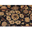 Tapis oriental noir / beige / rouge foncé en laine noué à la main 8 pi x 9 pi 9 po Roby
