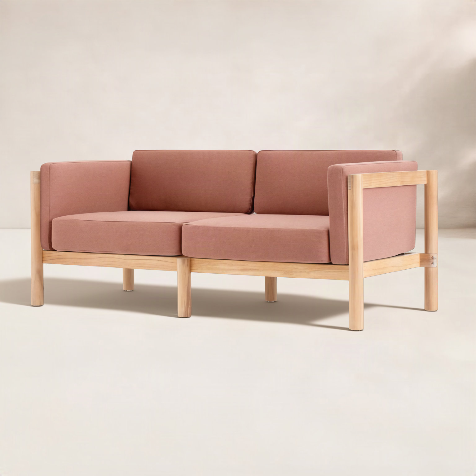 Haven 66" Sunbrella® Patio Loveseat, Sunbrella Rust