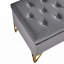 Banc rembourré en tissu avec 4 pieds-1164397996