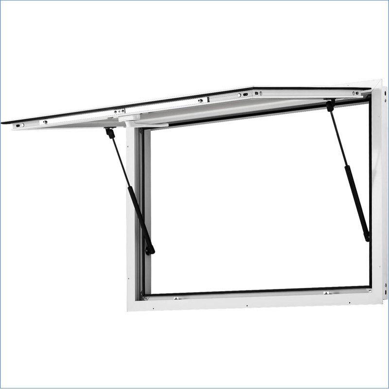 Concession Window , Aluminum Alloy Food Truck Service Window with Awning Door & Drag Hook, Up to 85 Degrees Stand Serving Window for Food Trucks Concession Trailers, Glass Not Included