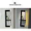 Art mural en grès noir et blanc avec verdure hydroponique - Murale d'entrée-626824064
