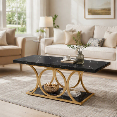 Table basse rectangulaire de 47,24 pouces