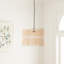 Fareholm Single Light Rattan Dimmable Pendant-375908102
