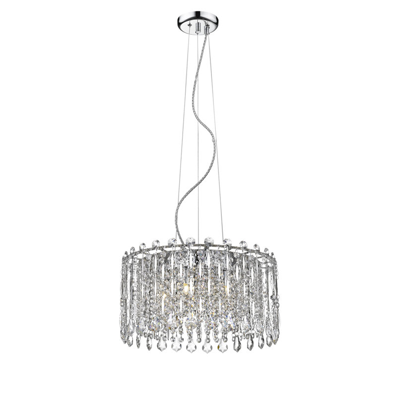Clapper 5 - Light Chrome Crystal Pendant