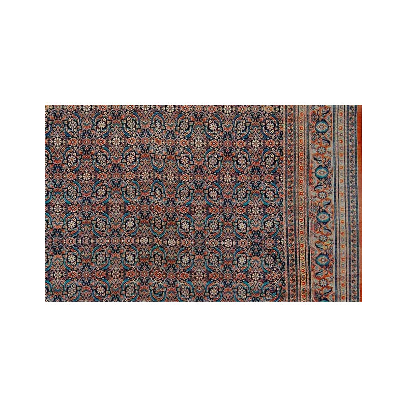 Hand-Knotted High-Quality Brown and blue Area Rug