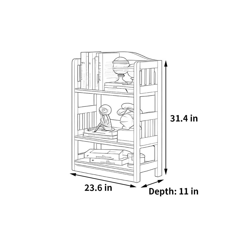 Earby, Brun, H 31,4 po x l 23,6 po x P 11 po