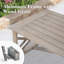 Table basse rectangulaire en aluminium Hamarto