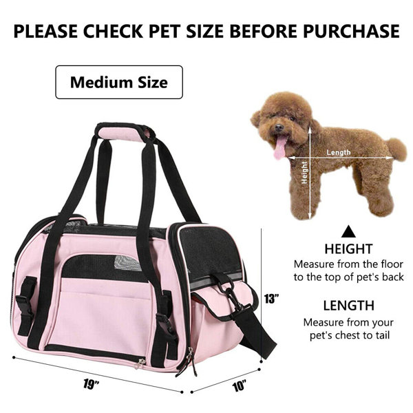 Jespet Soft Pet Carrier for Small Dogs, Cats, Puppy, 17 Airline Approved Portable