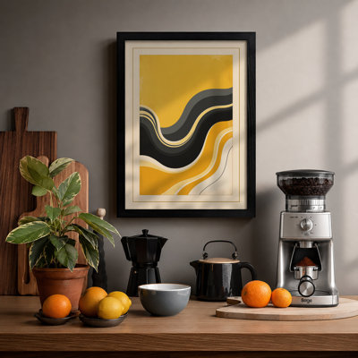 Flowing Rhythms Mid-Century - Framed Print