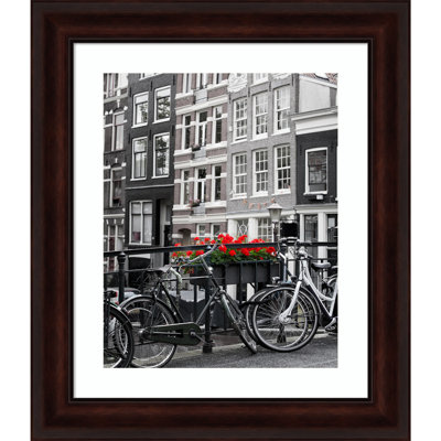 Petrey Brown Wood Picture Frame with Mat
