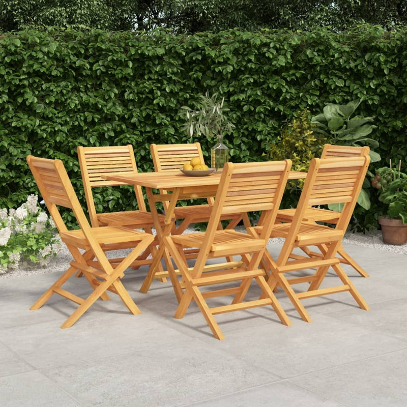 Wylandville Rectangular 6 - Person 120Cm Long Teak Dining Set