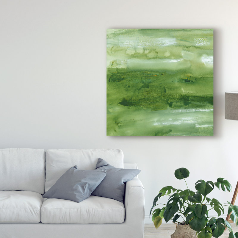 «Malachite I» par Lisa Choate, reproduction d'art sur toile, H 14 po x l 14 po x P 2 po