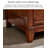 American-style retro solid wood wardrobe