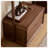 Elegant Walnut Wood Garment Rack with Storage