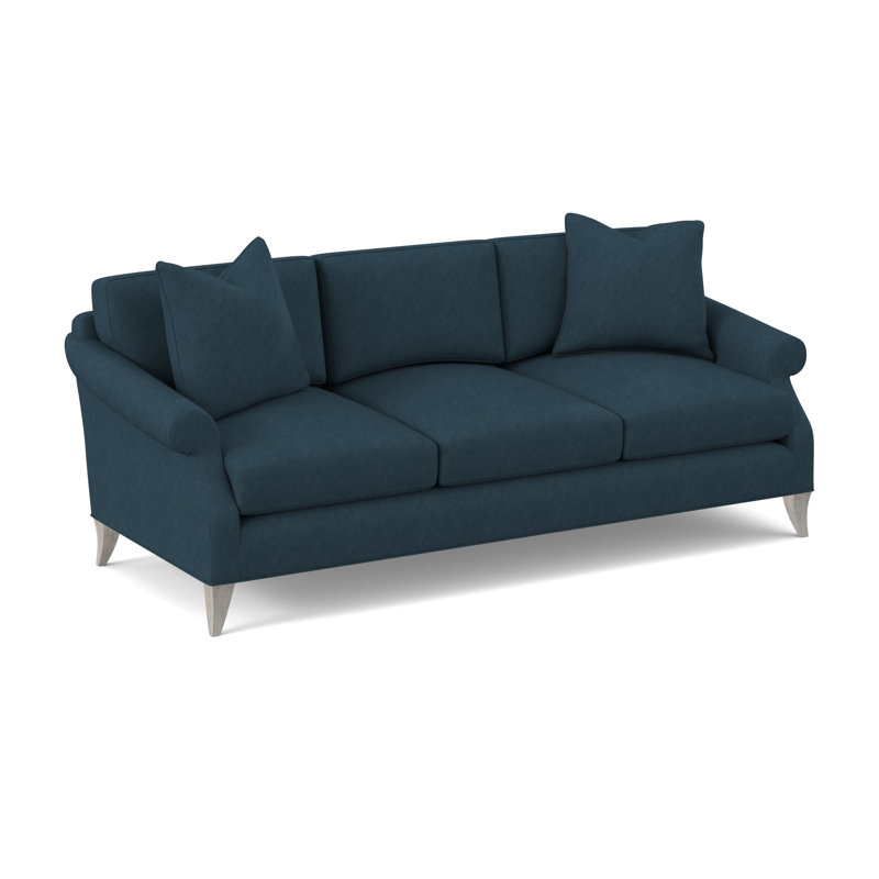 Turner Upholstered 86'' Sofa, Bisque, Margaret Lagoon Polyester Blend