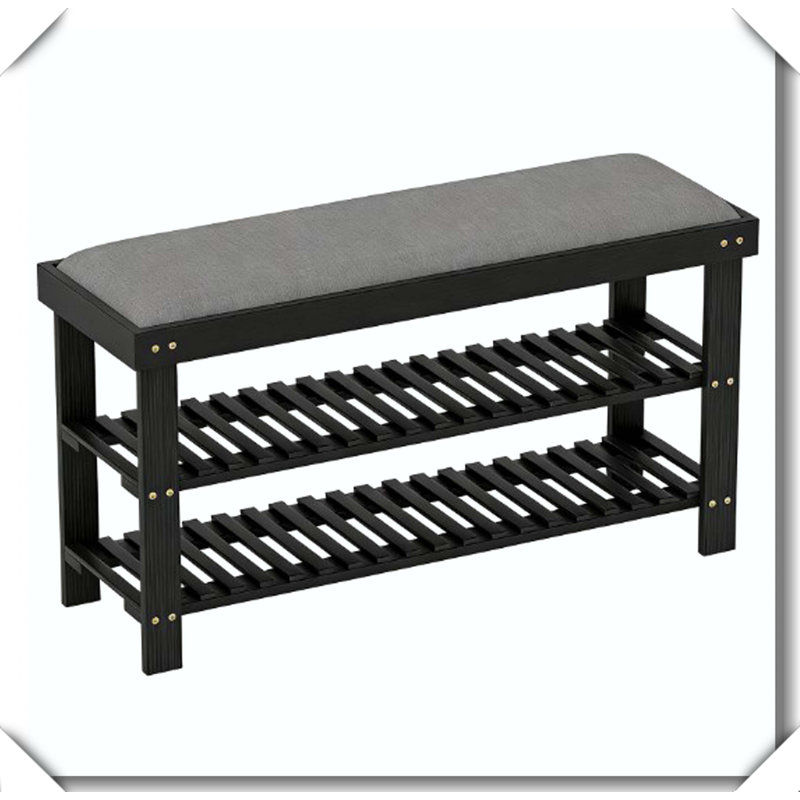 Entryway Bench Shoe Storage, 19.3" H x 35.4" W x 11.4" D