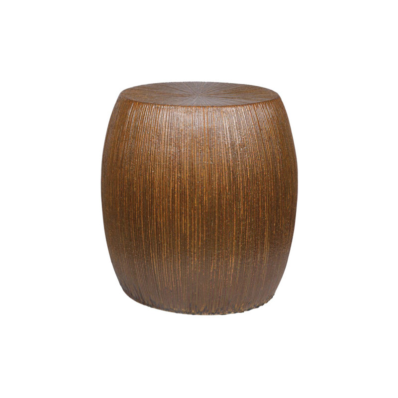 Provenance Signature Round Outdoor Side Table , 19'' in. W 17'' in. D, Hazelnut