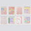 «Colorful Abstract Floral Botanical Flower Daisy Rose», impression sur papier 8 pièces-92573551-92573555