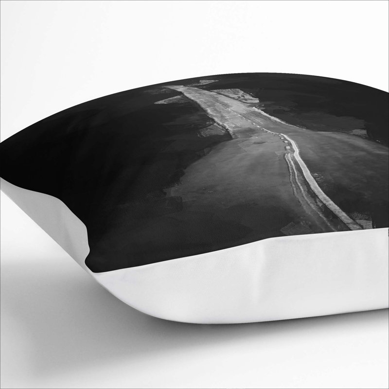 Square Cushion, 40cm H x 40cm W x 15cm D, White