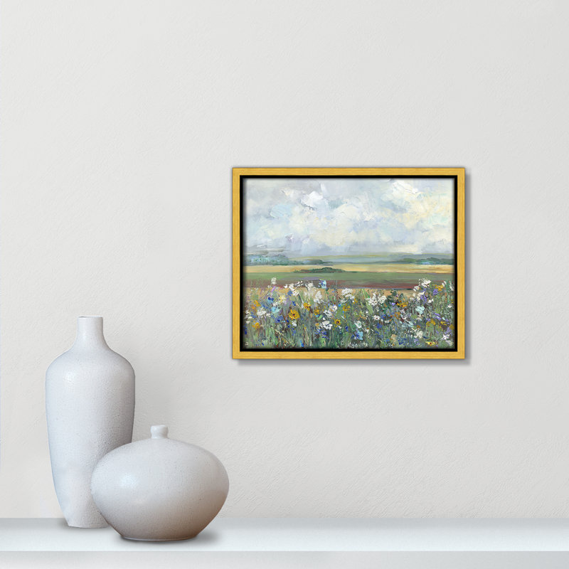 «Far Afield Print» par Sally Swatland, H 9,5 po x l 11,5 po, Doré
