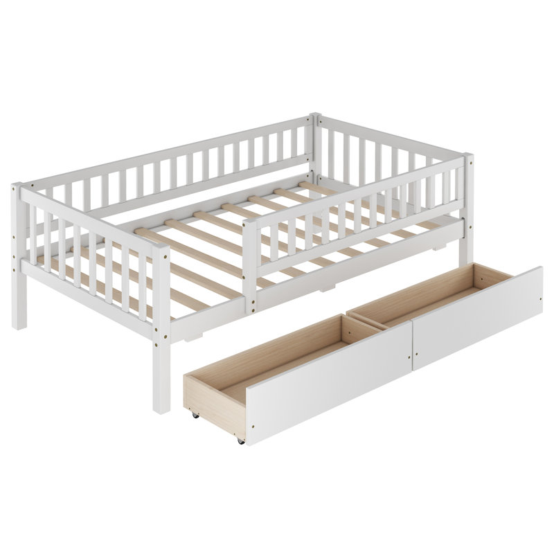 Borremans Twin 2 Drawer Slats Daybed, White