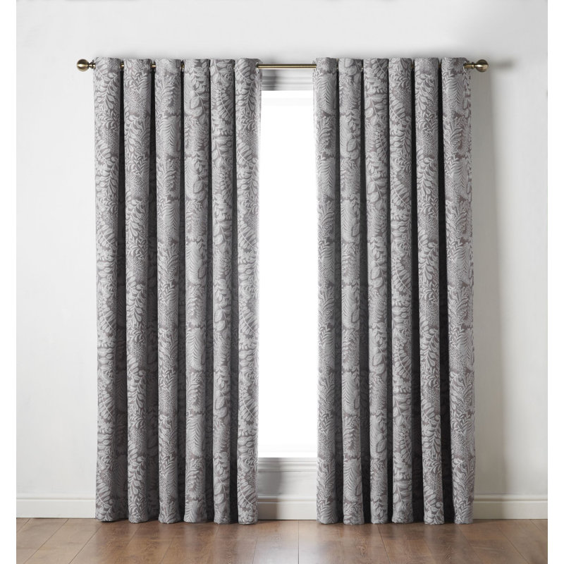 Iniguez Eyelet Room Darkening Curtains, 168cm W x 137cm L, Latte