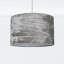 20cm H Velvet Drum Pendant Shade-2013800717