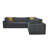 Matxvildore Full Compressed Modular Sectional-1629274318