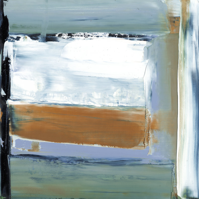 " Blue & Green II " by Sharon Gordon, 12" H x 12" W x 1.25" D