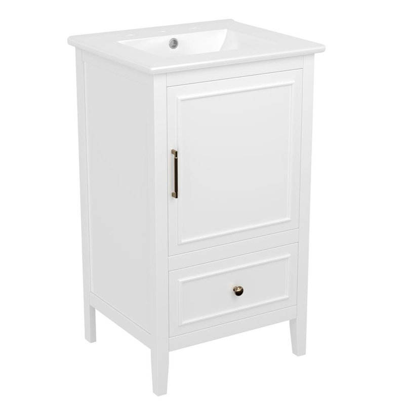 Meuble-lavabo de salle de bain avec lavabo
