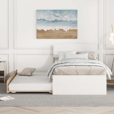 Twin Bed Frame With Twin Trundle